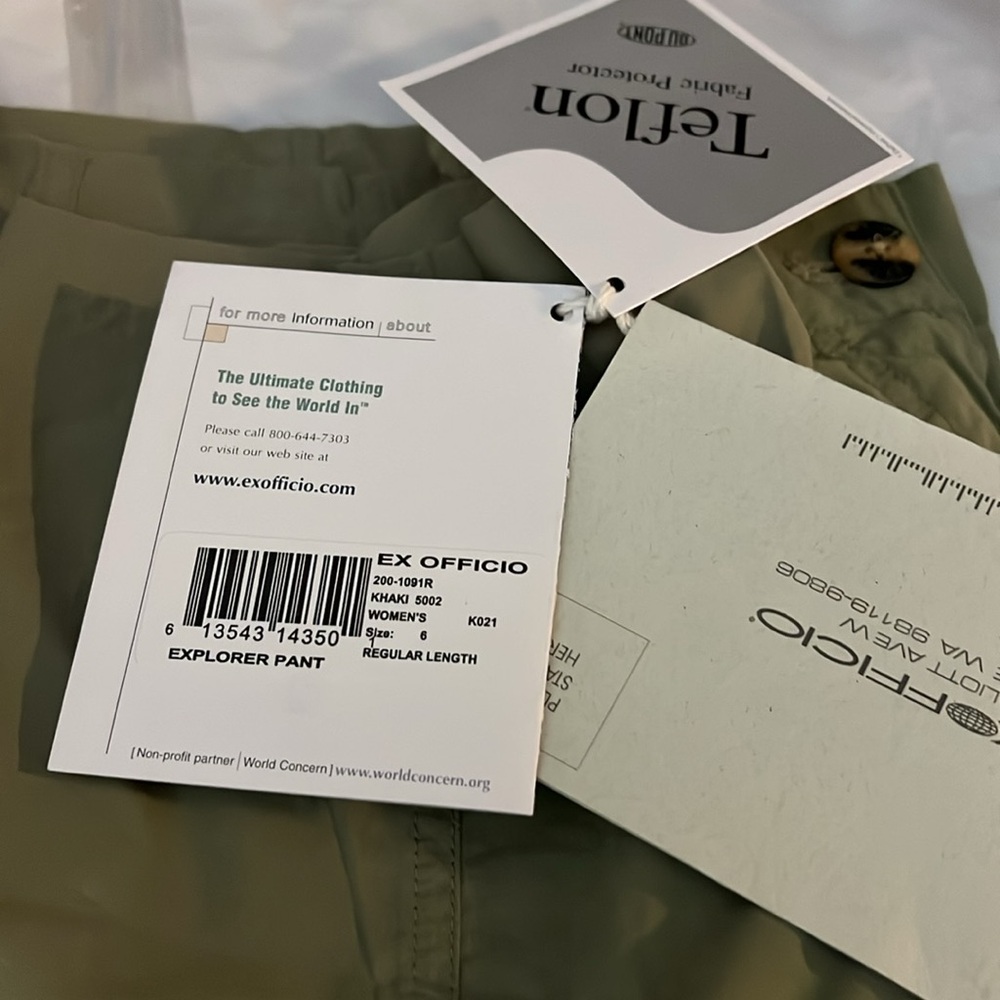 ExOfficio Women's Khaki Pants. Brand new. - Picture 4 of 9